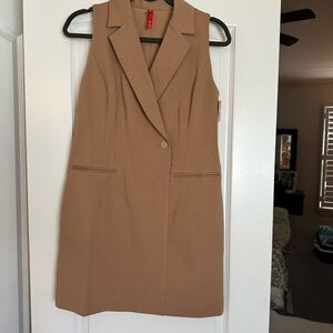 SPANX Camel Blazer Dress